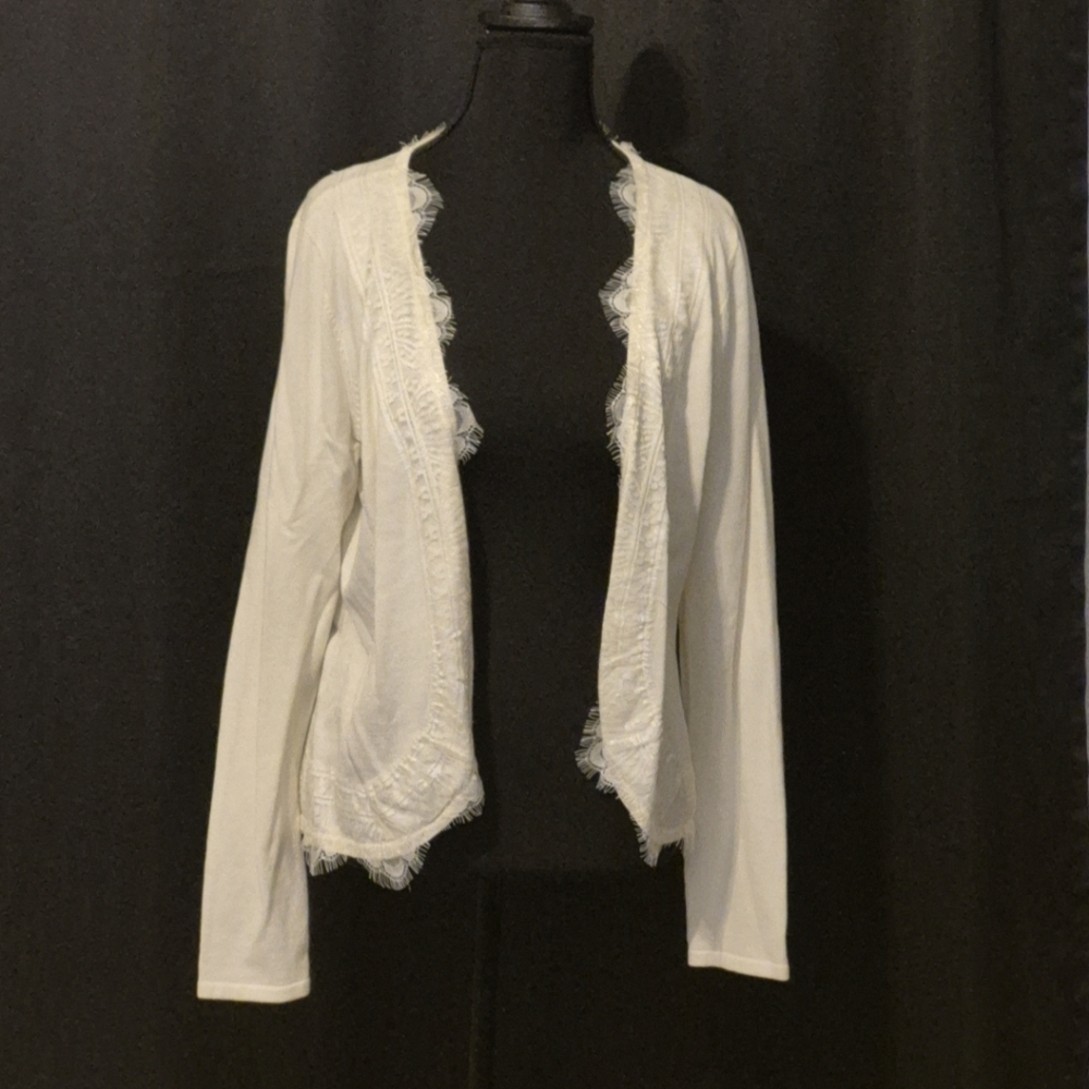 Alex Marie Cream Knit Cardigan